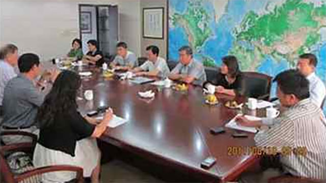 白部長一行來公司考察交流指導工作